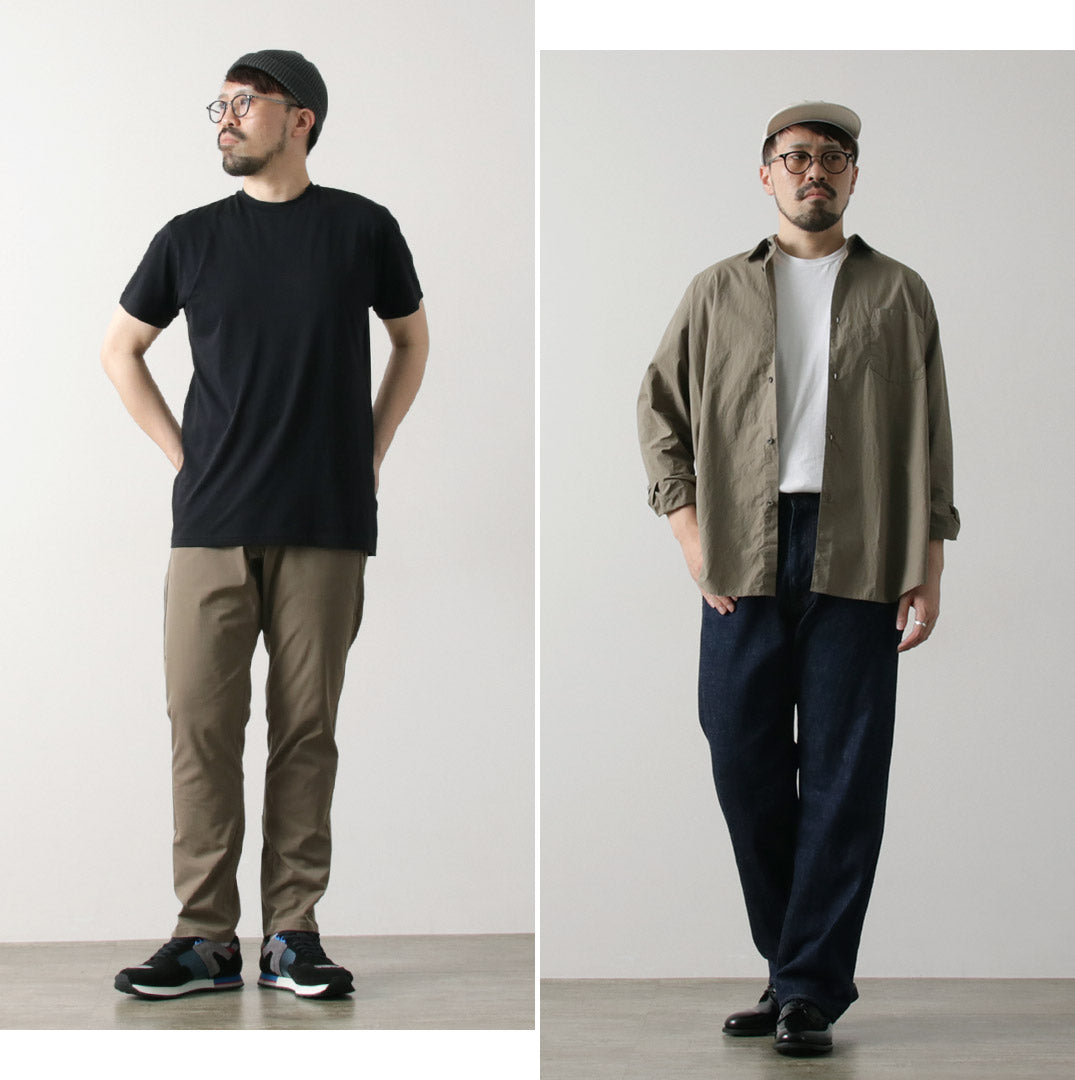 FYNELYNE ENGINEERED BY LIFILL コットニー ショートスリーブ クルーネックTシャツ / メンズ トップス カットソー 半袖 インナー 綿 無地 COTTONY SHORT SLEEVE CREW NECK