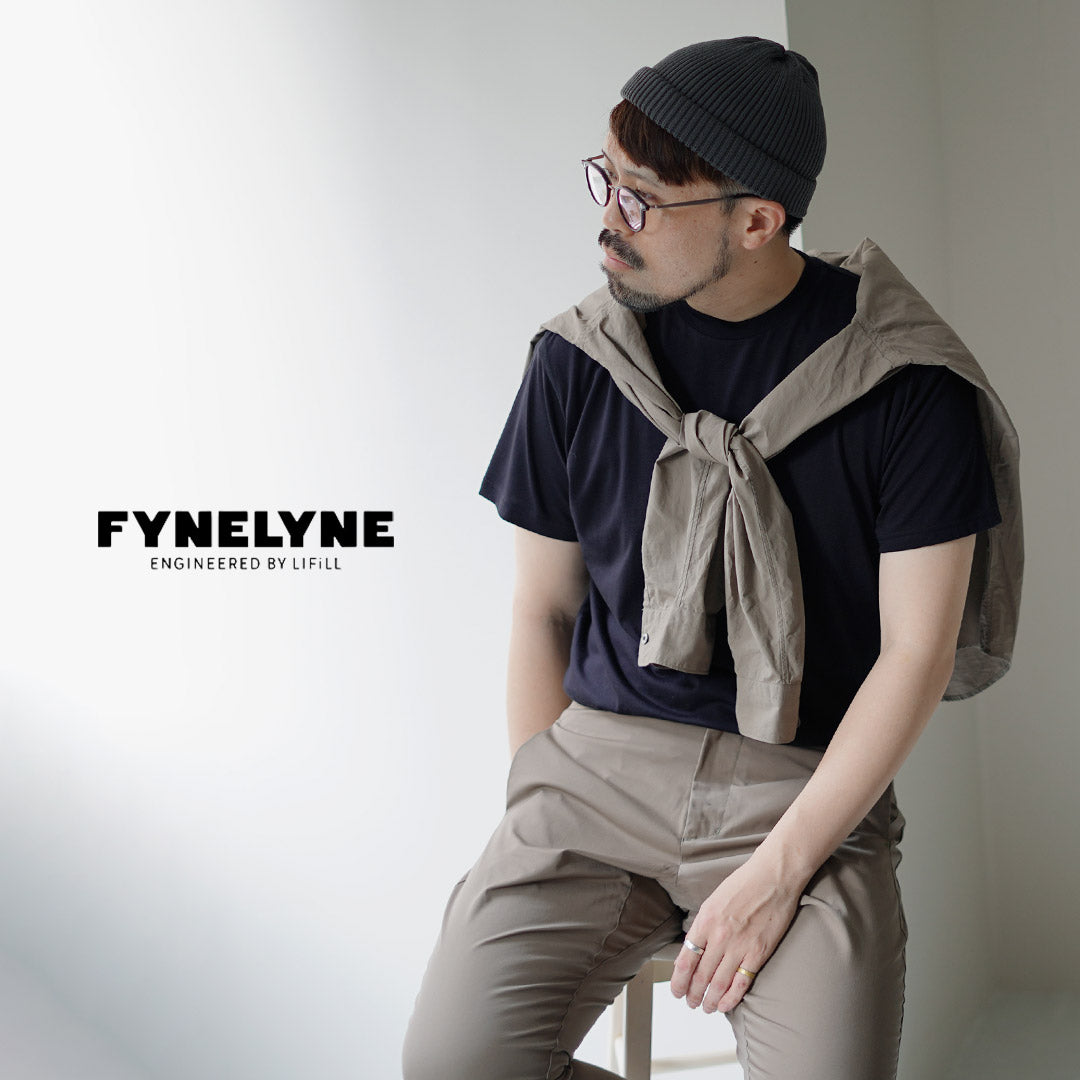 FYNELYNE ENGINEERED BY LIFILL コットニー ショートスリーブ クルーネックTシャツ / メンズ トップス カットソー 半袖 インナー 綿 無地 COTTONY SHORT SLEEVE CREW NECK