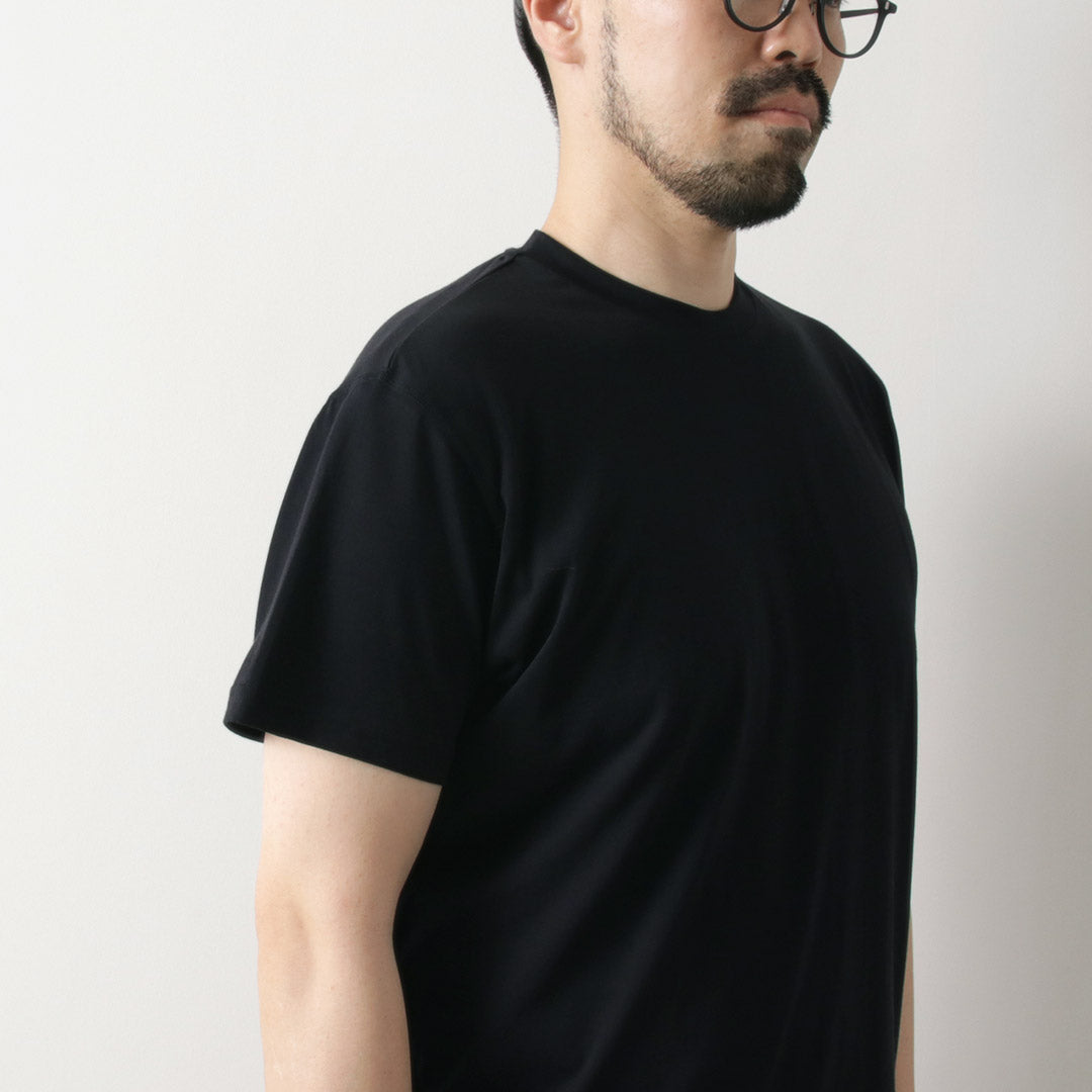 FYNELYNE ENGINEERED BY LIFILL コットニー ショートスリーブ クルーネックTシャツ / メンズ トップス カットソー 半袖 インナー 綿 無地 COTTONY SHORT SLEEVE CREW NECK