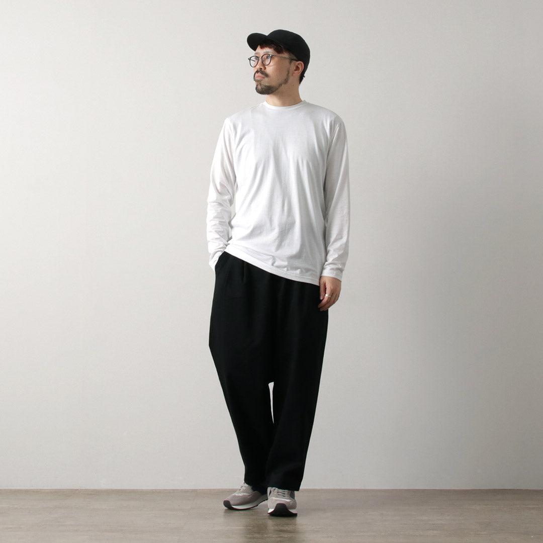 FYNELYNE ENGINEERED BY LIFILL コットニー ロングスリーブ クルーネックTシャツ / メンズ トップス カットソー 長袖 インナー 綿 無地 COTTONY LONG SLEEVE CREW NECK