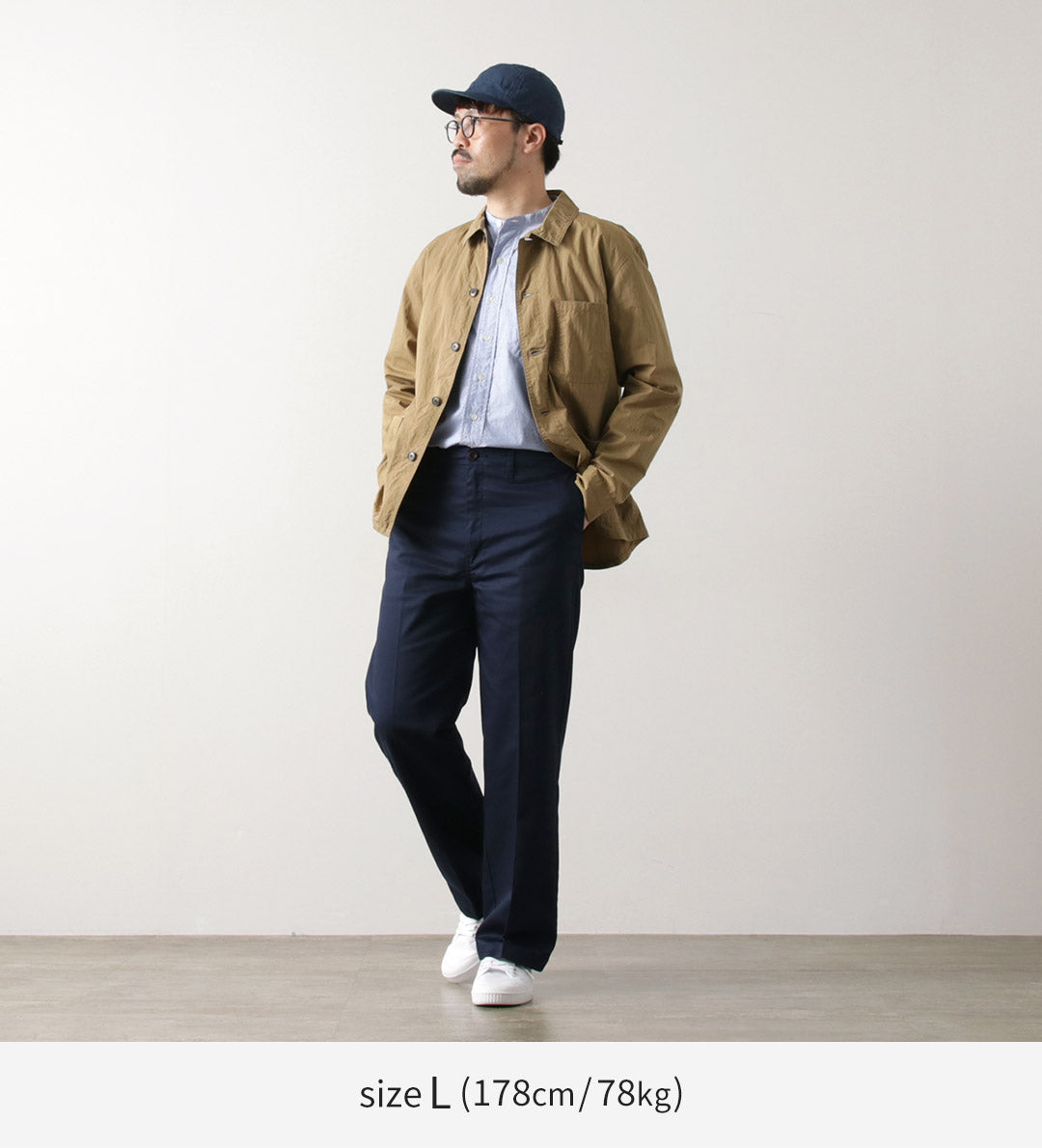 JAPAN BLUE JEANS（ジャパンブルージーンズ） 別注 セミワイドストレート チノ / ロングパンツ ストレッチ 日本製 メンズ Semi-Wide Straight Chinos