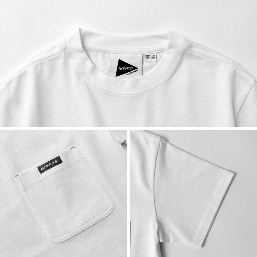 AND WANDER（アンドワンダー） グラミチ バックプリント TEE / COOL