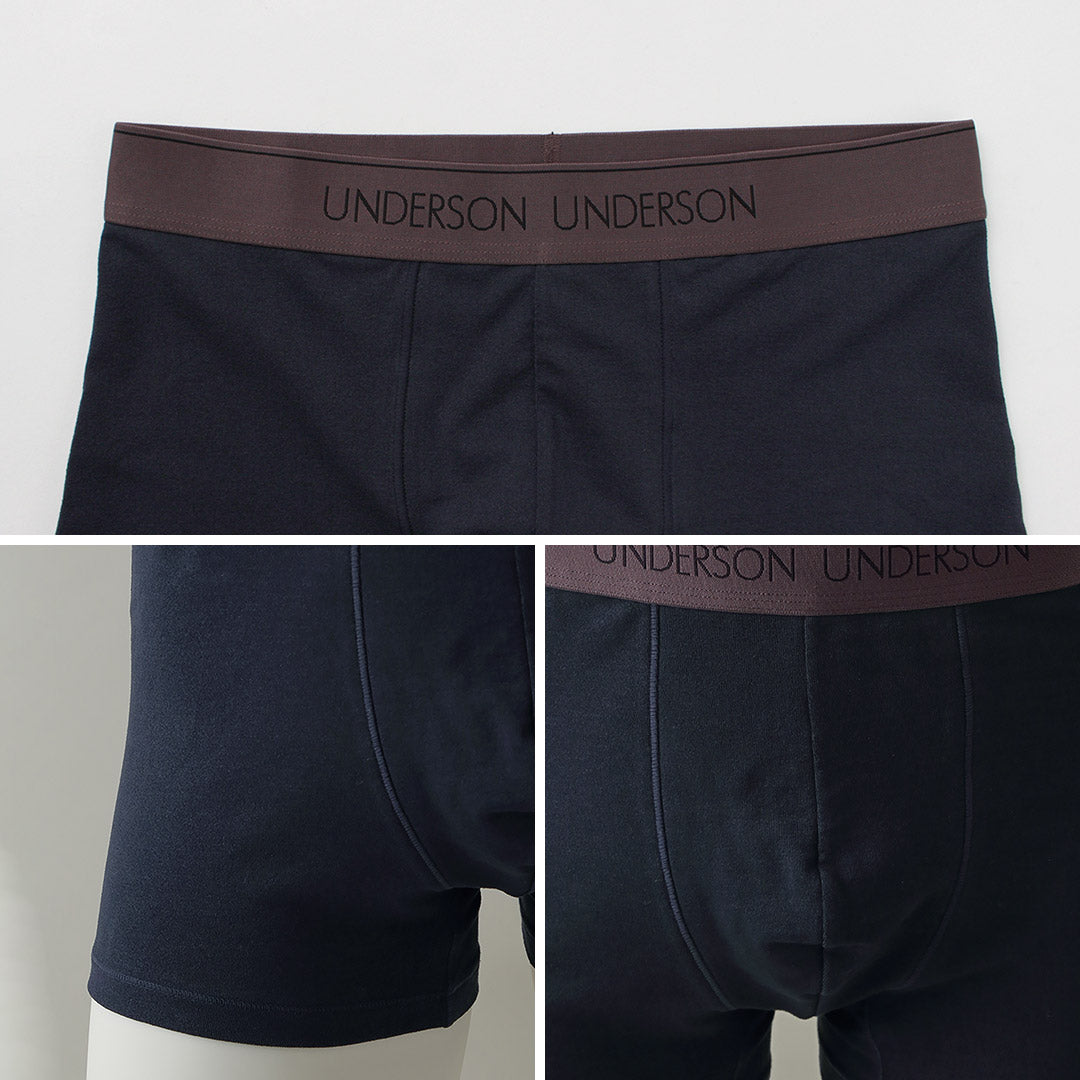 UNDERSON UNDERSON（アンダーソン アンダーソン） レギュラーショートボクサー / メンズ 和紙 吸湿速乾 アンダーウェア 下着