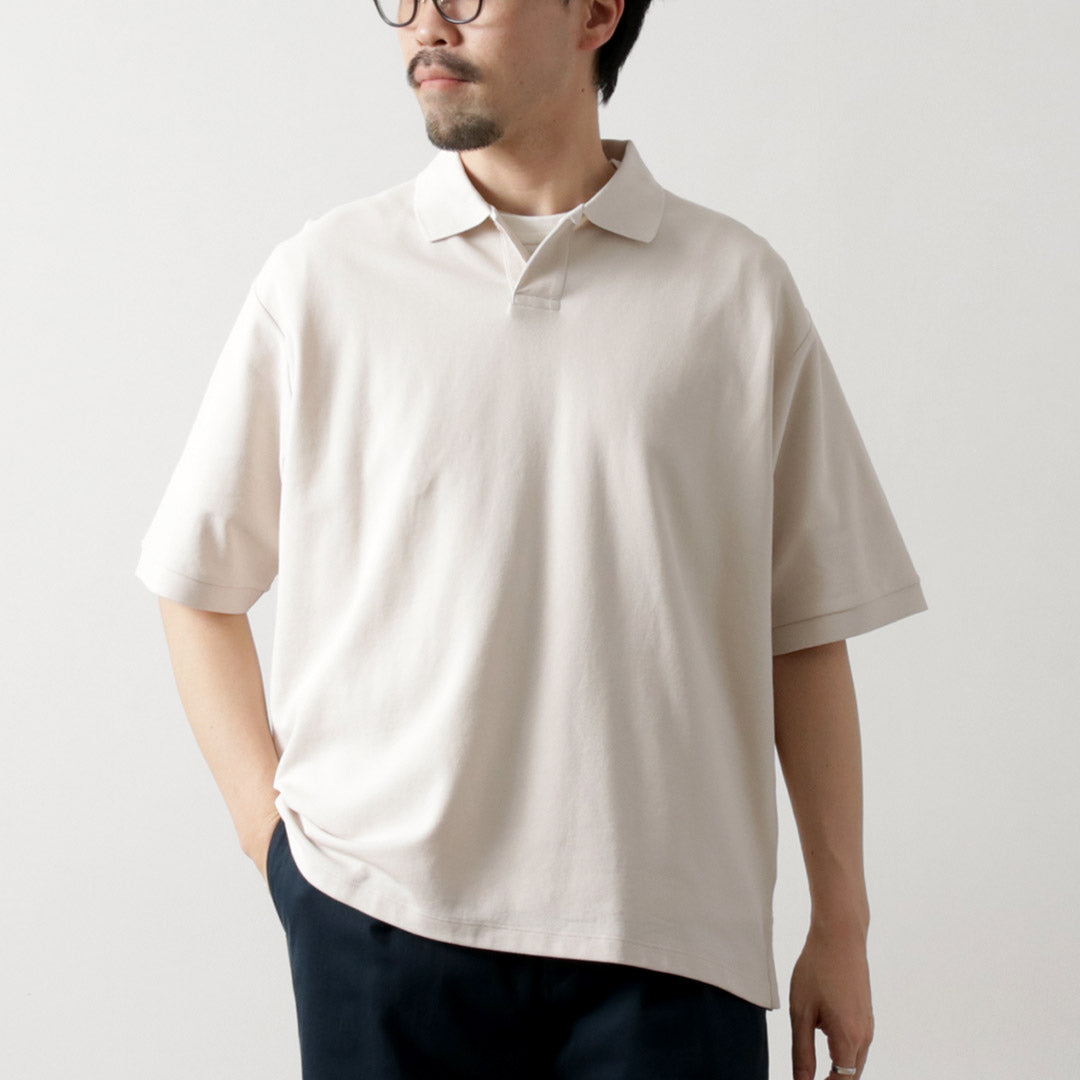 美品25SS Re made in tokyo japanドレスジップポロシャツ RE MADE IN TOKYO JAPAN（アールイー） トーキョーメイド ドレスニット