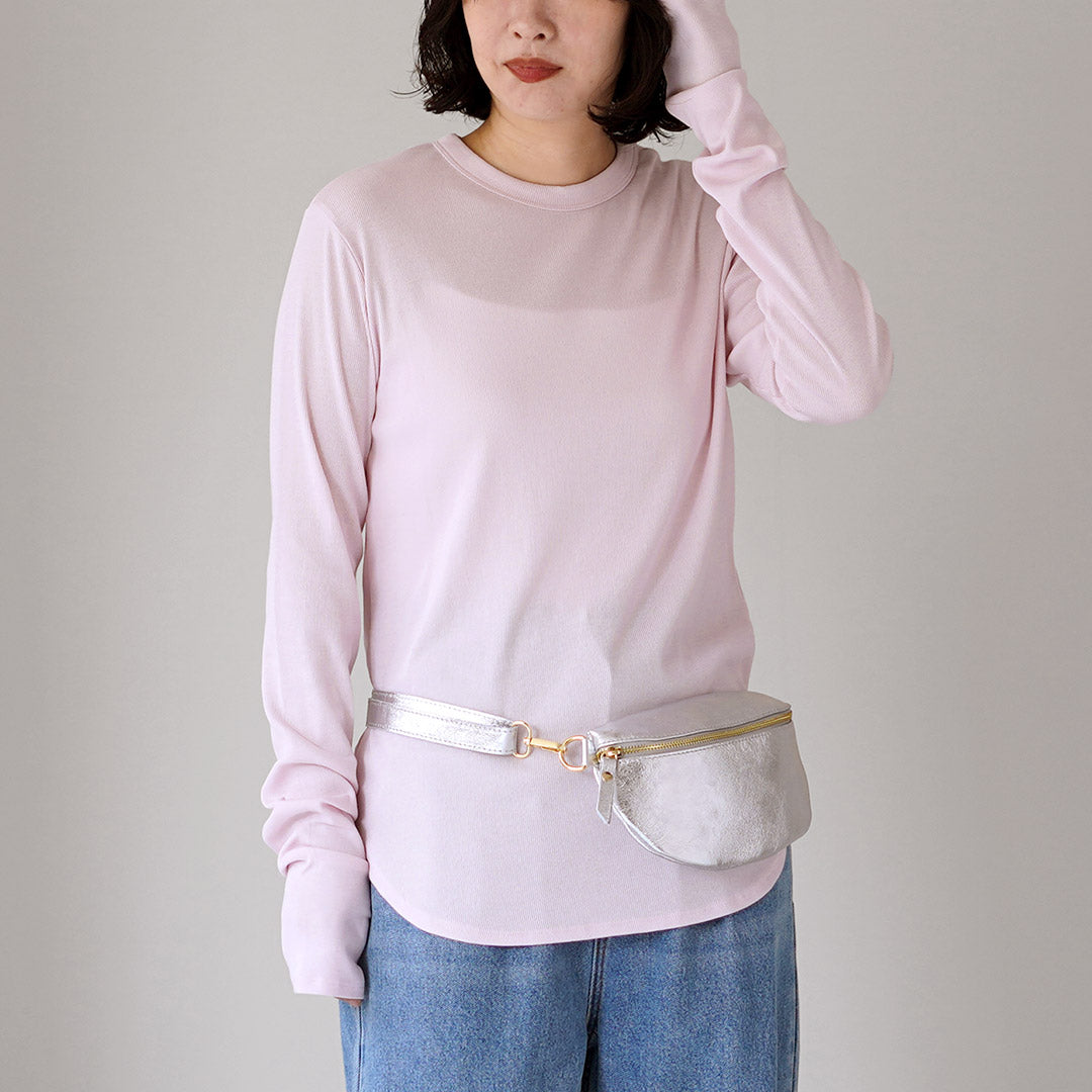 YENN（イェン） コットン リブ ロング スリーブ Tシャツ / レディース