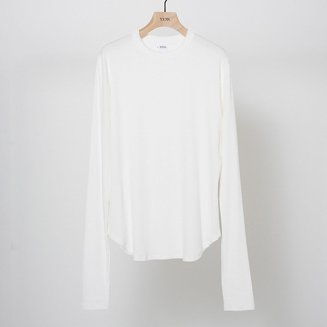 YENN（イェン） コットン リブ L/S TEE