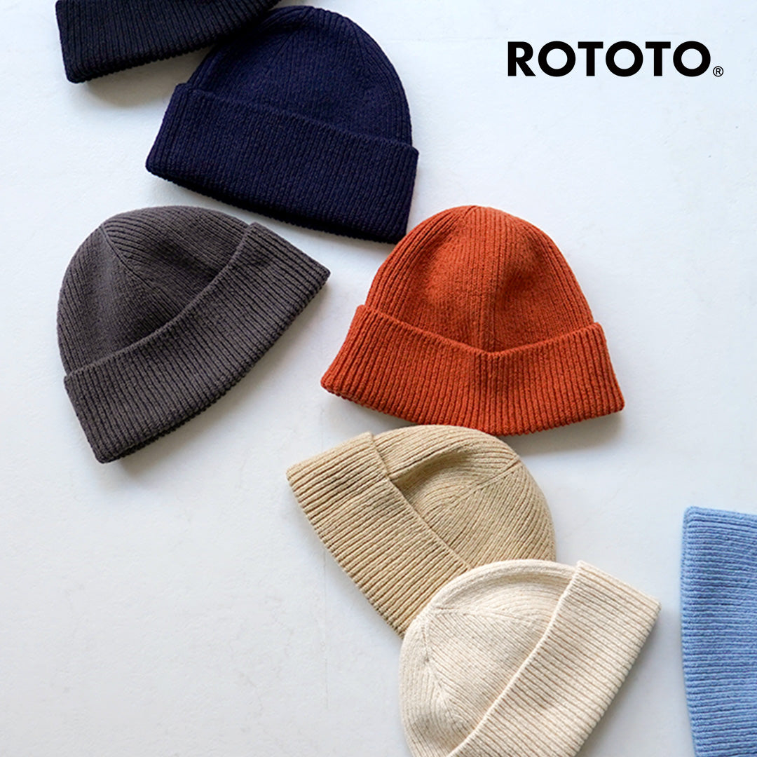 ROTOTO（ロトト） 和紙/リサイクルコットン ビーニー