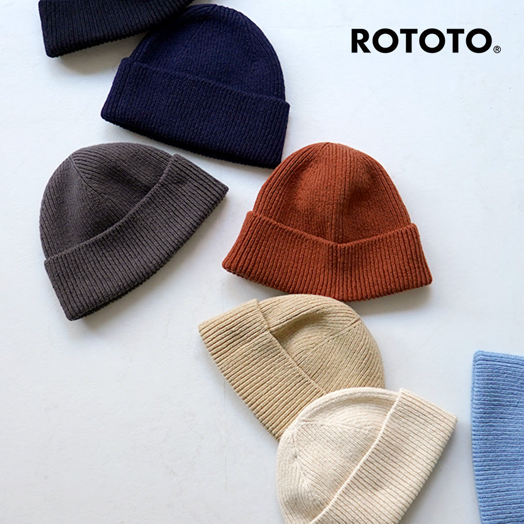 ROTOTO（ロトト） 和紙/リサイクルコットン ビーニー