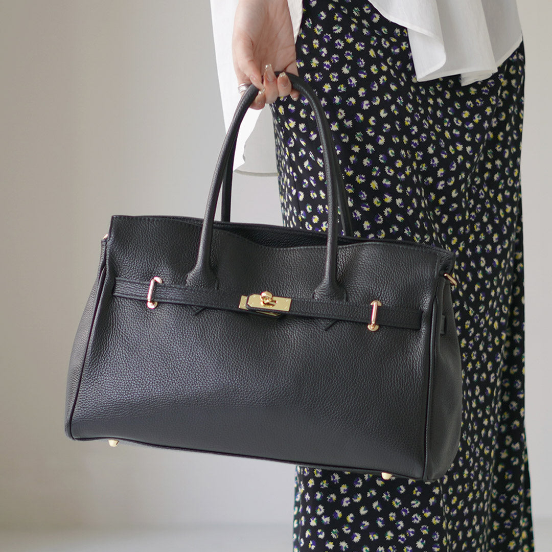 AULENTTI（オーレンティ） 2WAY レザー ショルダートート バッグ