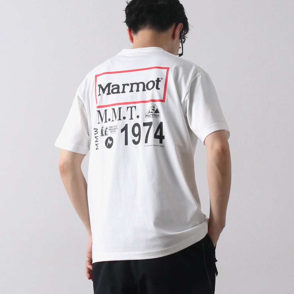 MARMOT（マーモット） MMW アーカイブ ロゴTシャツ / メンズ 半袖 プリント コットン ポリエステル UVカット 吸水速乾 MMW ...