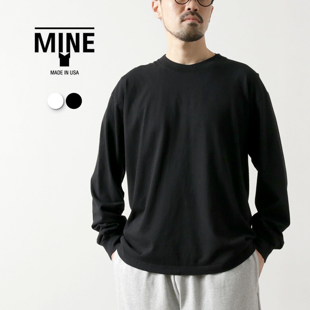 MINE（マイン） ロングスリーブTシャツ / メンズ トップス 長袖 無地 アメリカ製 LS/Black Label｜ROCOCO ONLINE  STORE