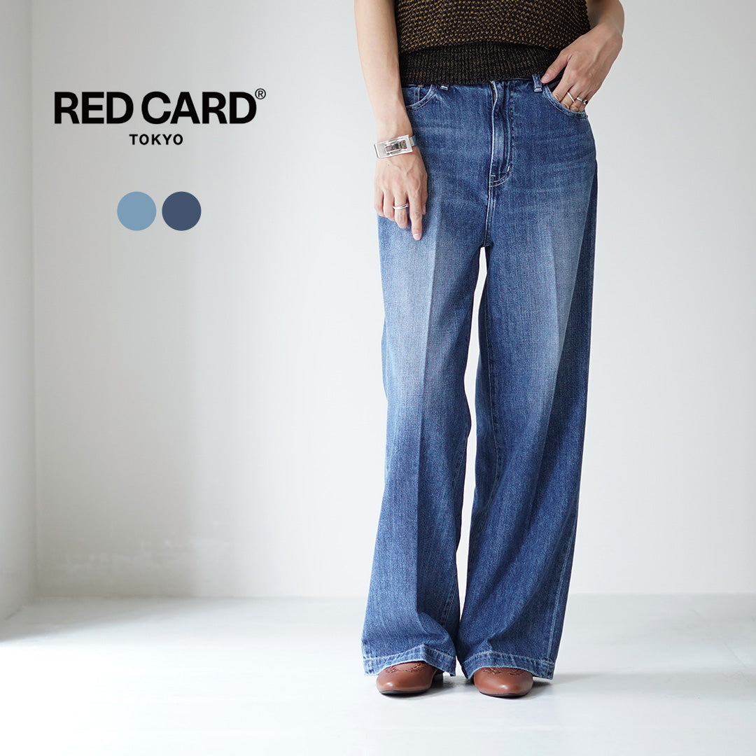 【20％OFF】RED CARD（レッドカード） Slogan ルーズストレート エアロジーンズ