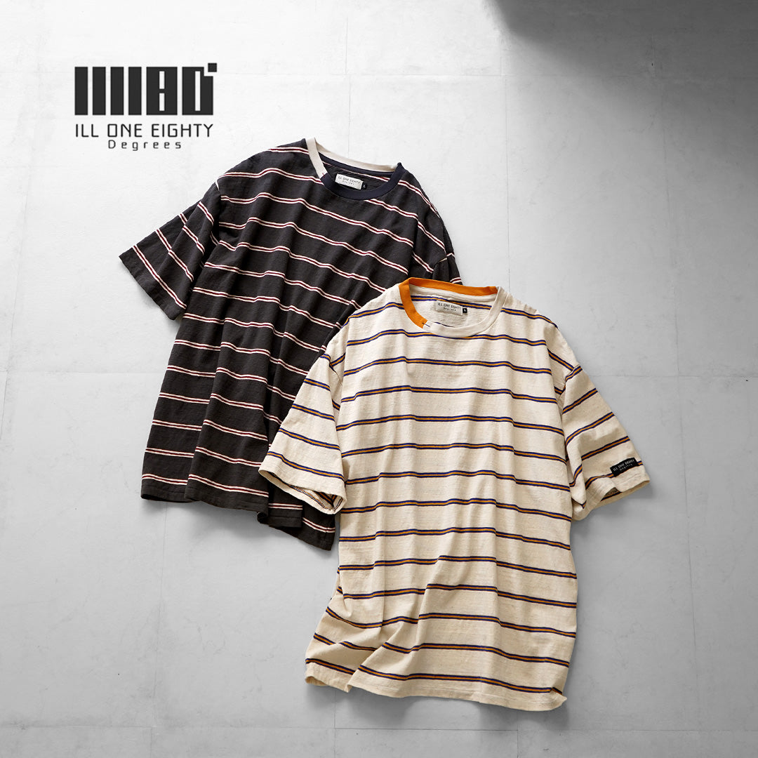 ILL ONE EIGHTY（イルワンエイティー） レトロ ボーダーTシャツ