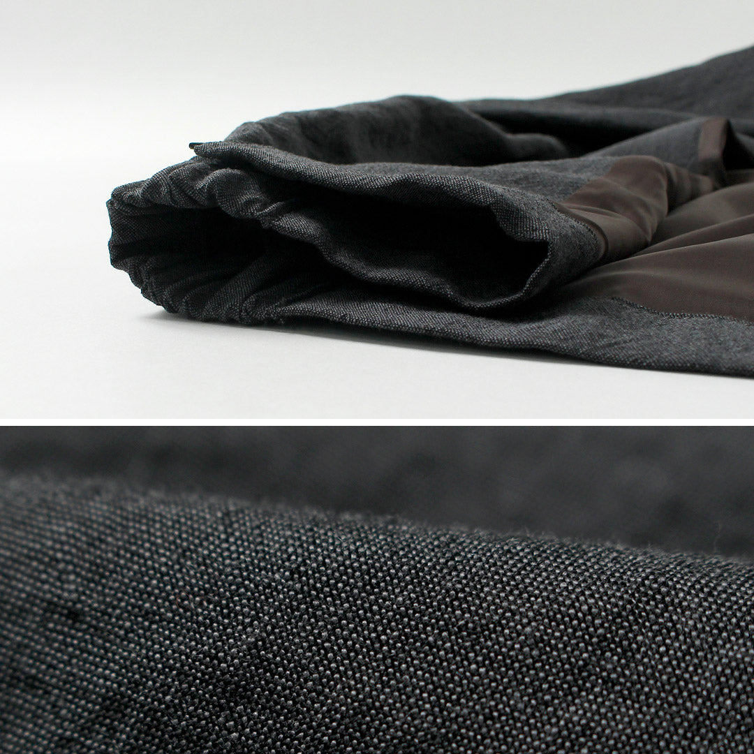 FUJITO（フジト） リネン/ウール トロピカル ジップブルゾン