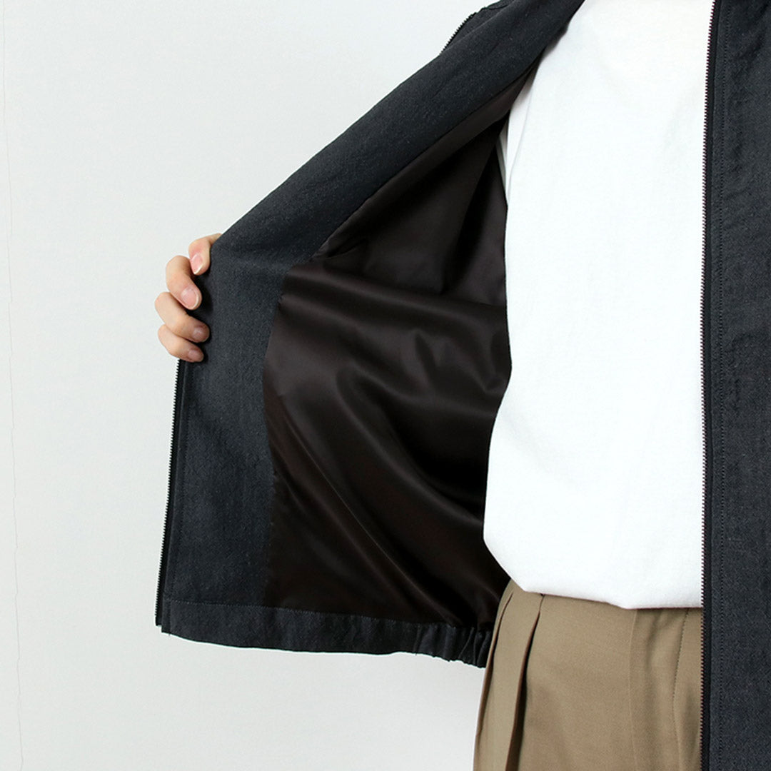 FUJITO（フジト） リネン/ウール トロピカル ジップブルゾン