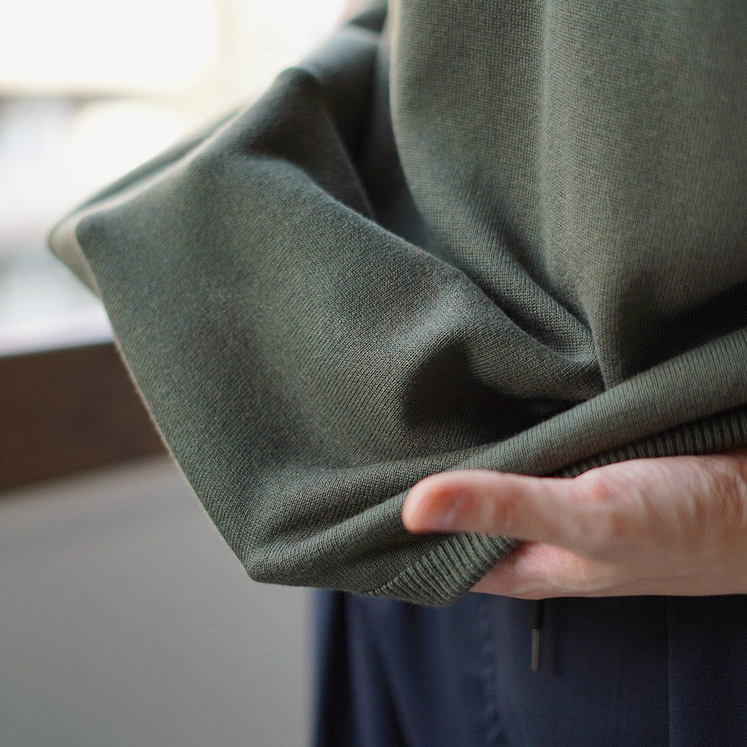 FUJITO（フジト） コットンシルク スキッパーポロ / メンズ ニット