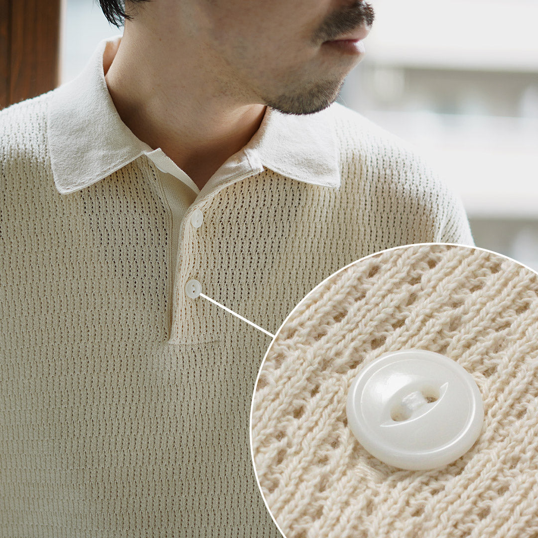 【20％OFF】HEALTHKNIT（ヘルスニット） ポロカラー ショートスリーブ ニット カットソー 2025年モデル