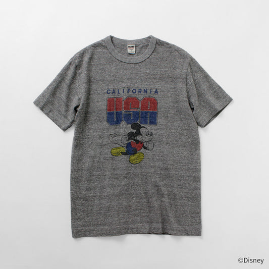 BARNS（バーンズ） 吊り編み ミッキー Tシャツ USA CALIFORNIA 日本製