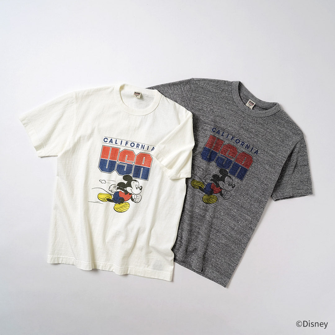 BARNS（バーンズ） 吊り編み ミッキー Tシャツ USA CALIFORNIA 日本製