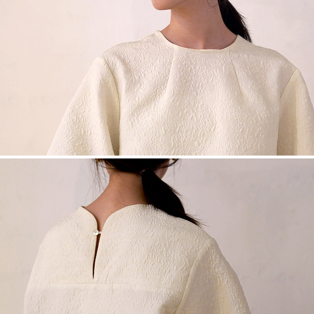 46羊革上着～Lスカート～パンツ～花柄ブラウス～高陽社ハイセンス入浴剤贈答用品 CHIGNON（シニヨン） ジャガード TBL / レディース トップス