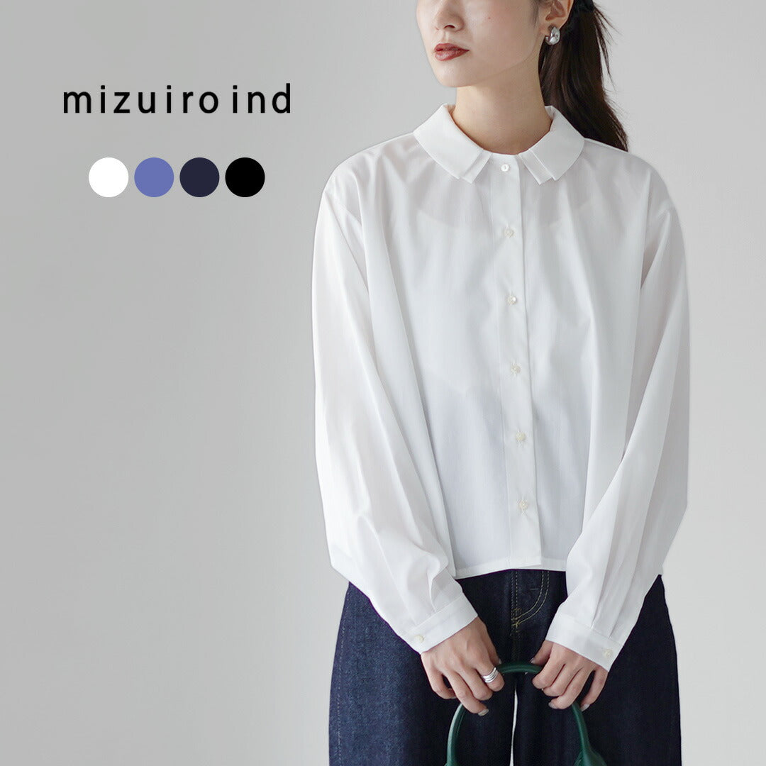mizuiro ind（ミズイロインド） ダブルカラー シャツ