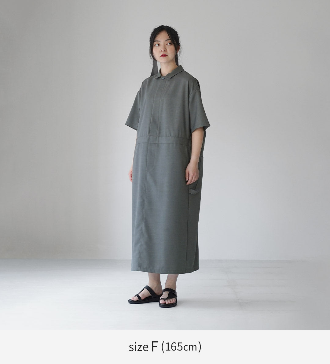 mizuiro ind ペインターワンピース mizuiro ind（ミズイロインド） ペインター ワンピース / レディース