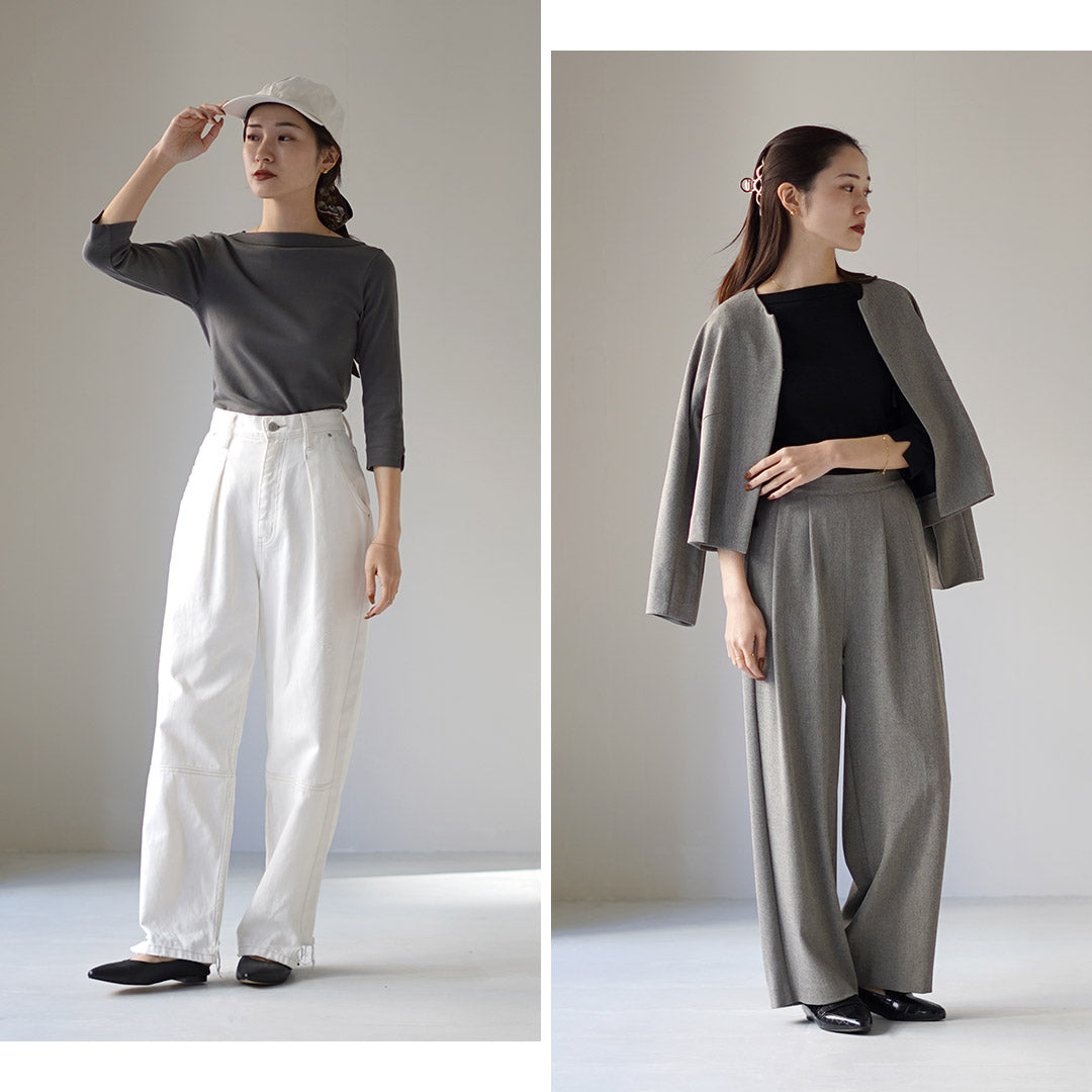 SIRENEMERMAID（シレーヌマーメイド） ボートネック 7分袖