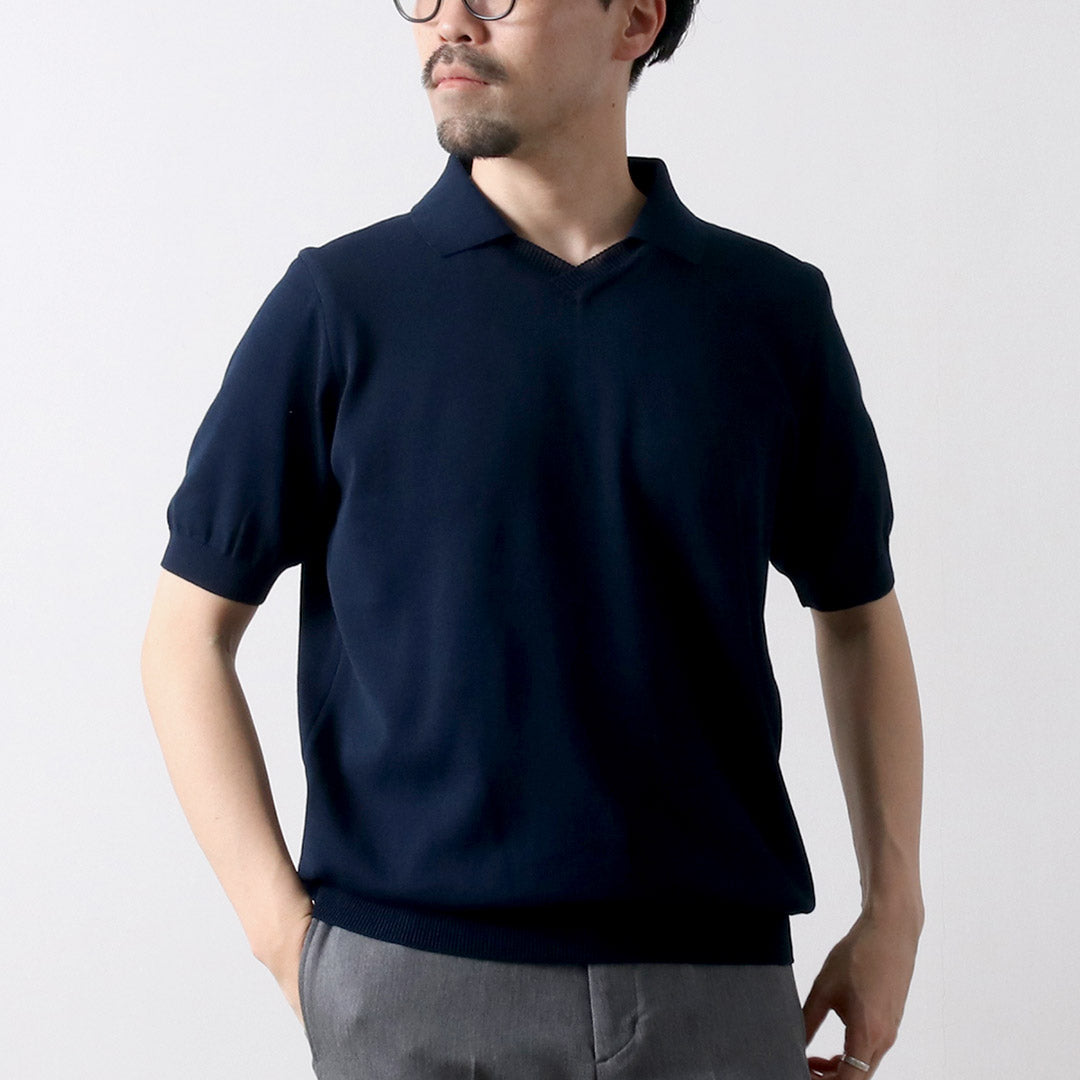 RINASCENTE（リナシェンテ） ハイブリッド ニット スキッパーポロ