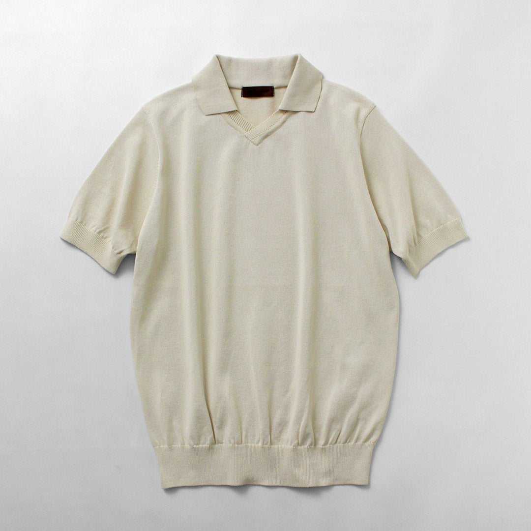 RINASCENTE（リナシェンテ） ハイブリッド ニット スキッパーポロ