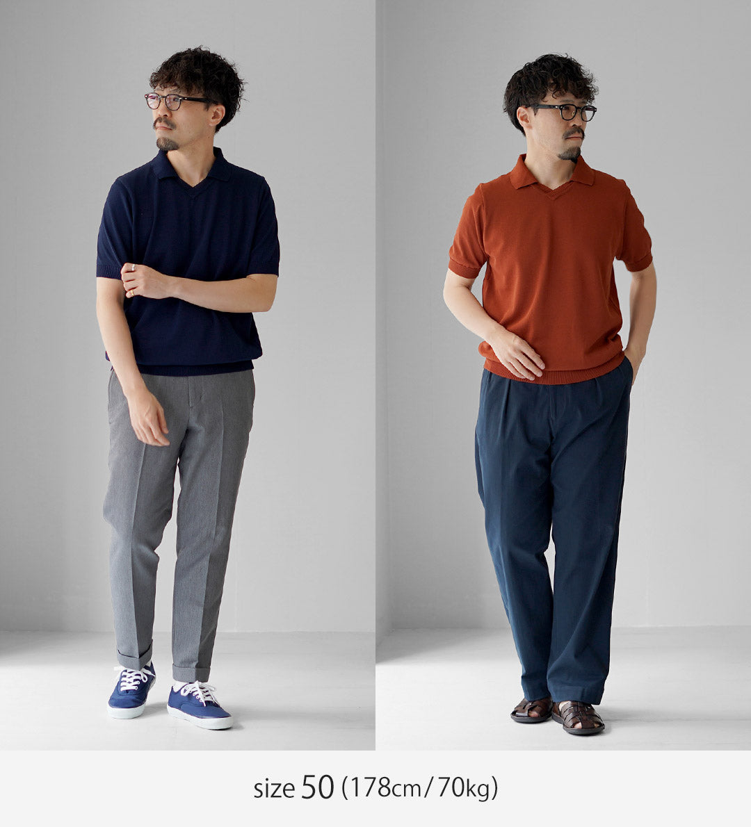 RINASCENTE（リナシェンテ） ハイブリッド ニット スキッパーポロ 日本製