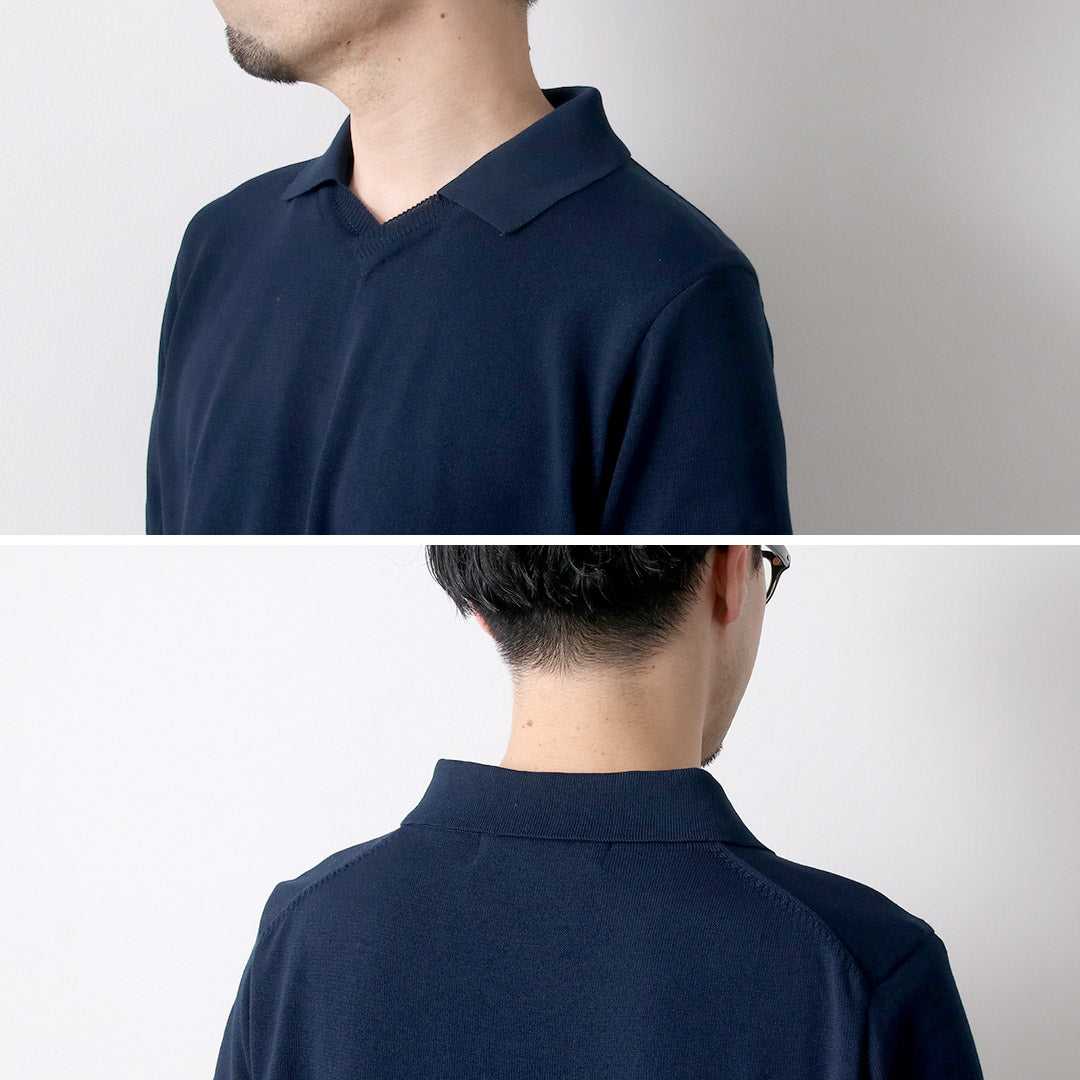 RINASCENTE（リナシェンテ） ハイブリッド ニット スキッパーポロ