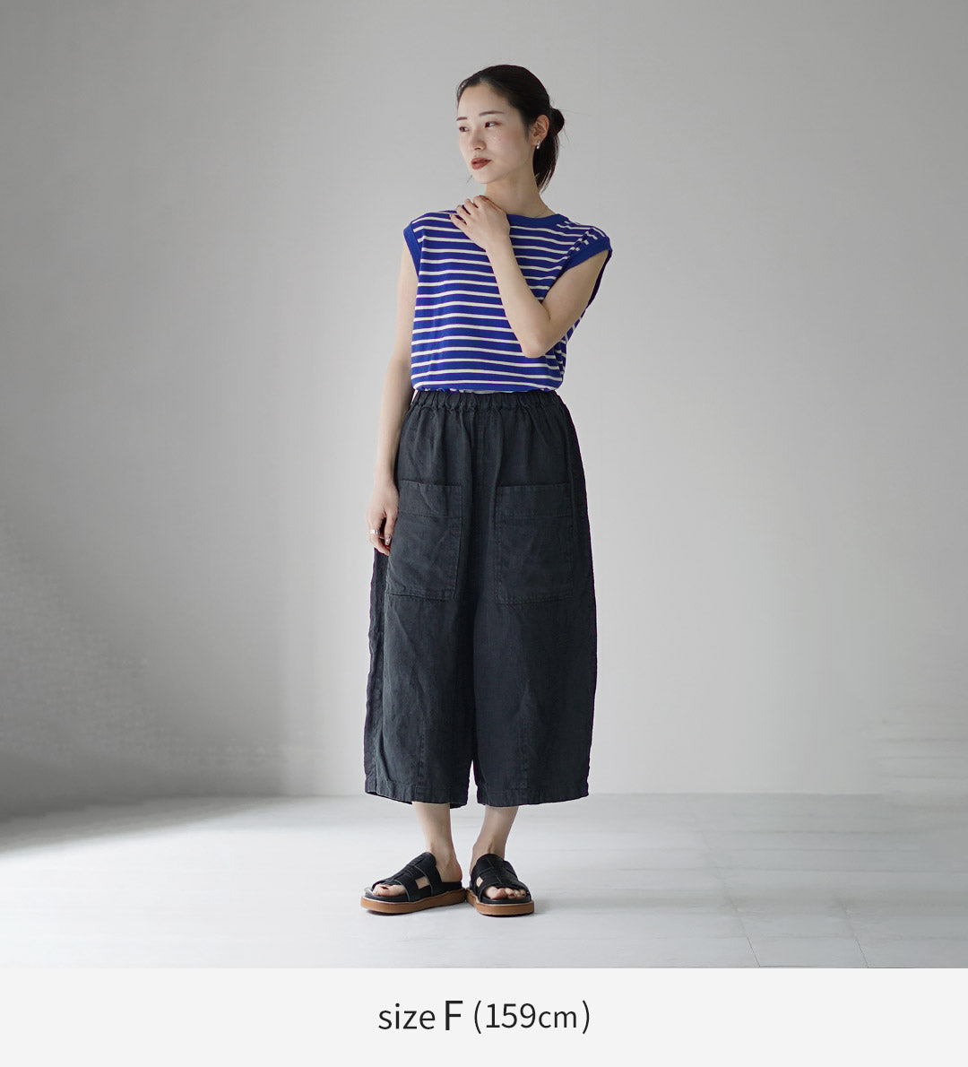 TUMUGU（ツムグ） ソリトリネン（1） 8分丈パンツ 日本製 / レディース
