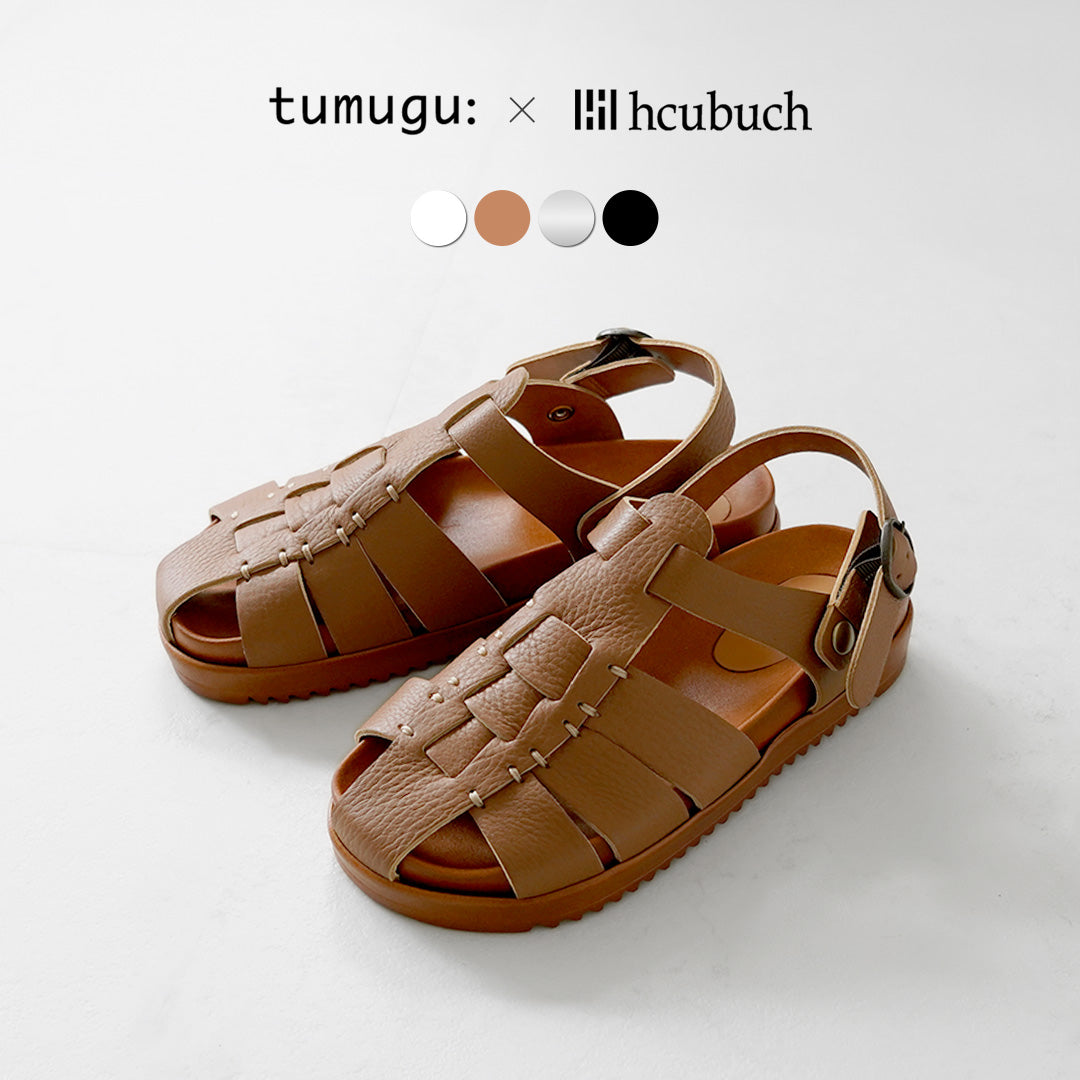 TUMUGU（ツムグ） tumugu×hcubuch fraktur フラクトゥール レザー グルカサンダル 日本製