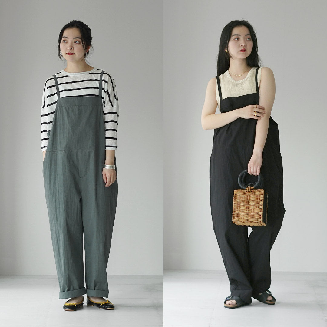 ま*お様 WASEW ブラックサロペット M MAO MADE（マオメイド） カラー別注 ワッシャー タイプライター