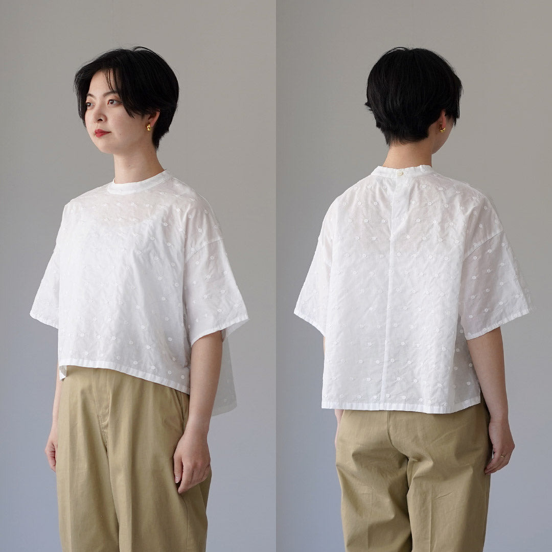 MIDIUMI（ミディウミ） ドット ワイド プルオーバー 日本製