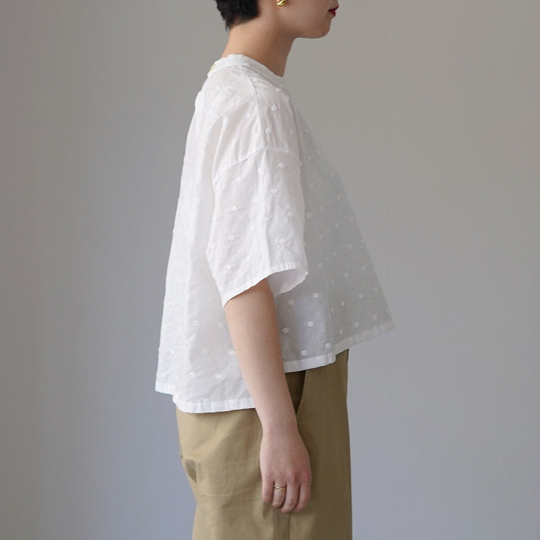 MIDIUMI（ミディウミ） ドット ワイド プルオーバー 日本製
