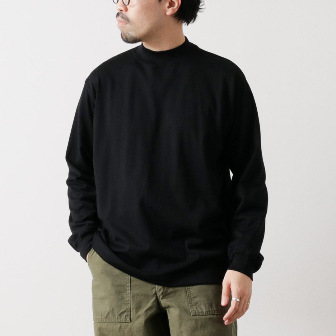 LIFiLL（リフィル） モックネック ロングスリーブTシャツ