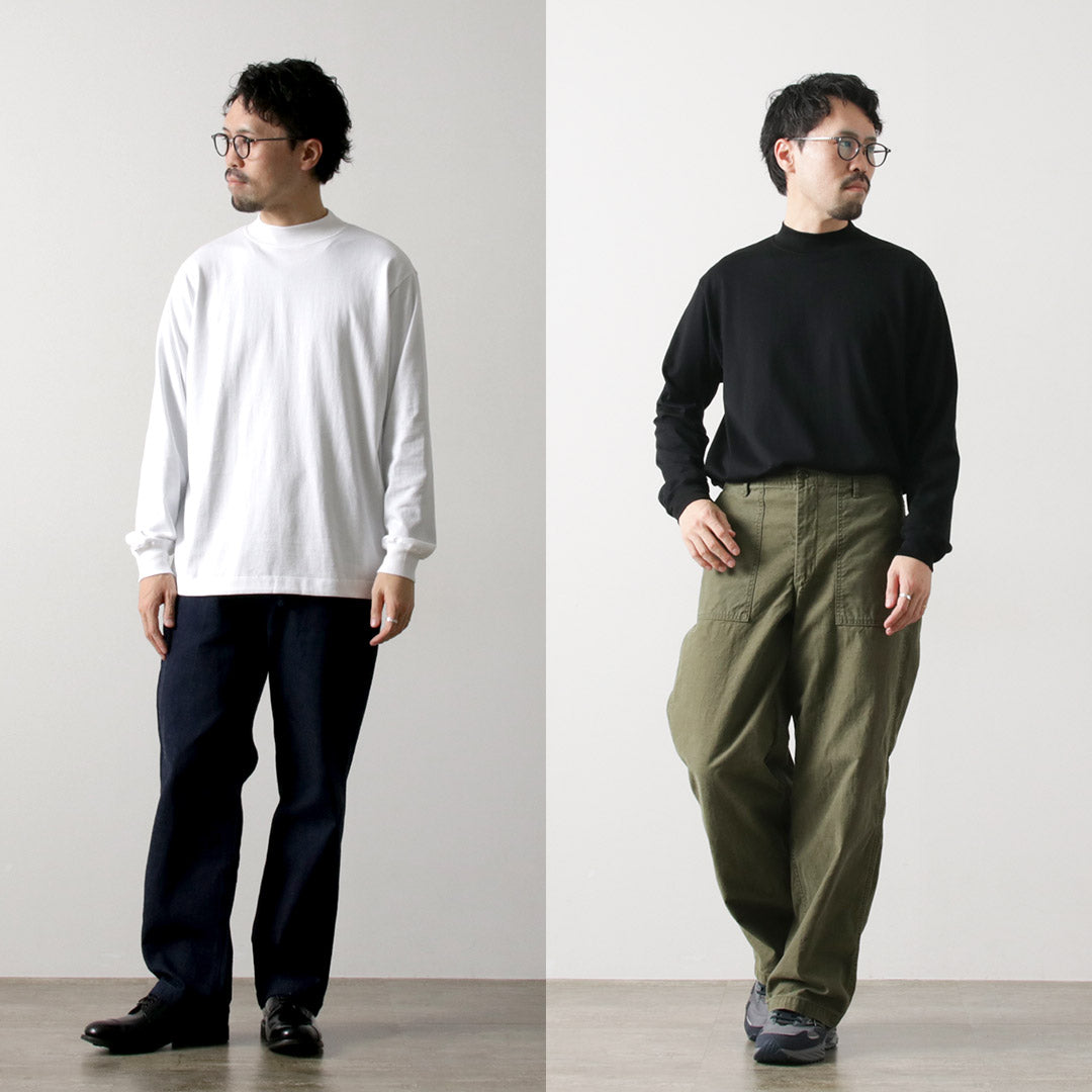 LIFiLL（リフィル） モックネック ロングスリーブTシャツ