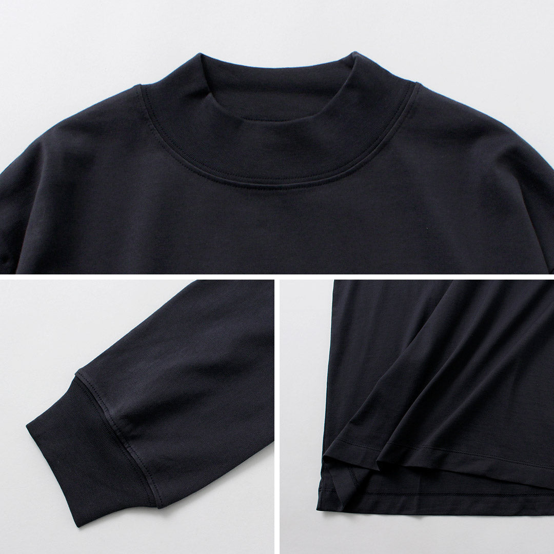 LIFiLL（リフィル） モックネック ロングスリーブTシャツ