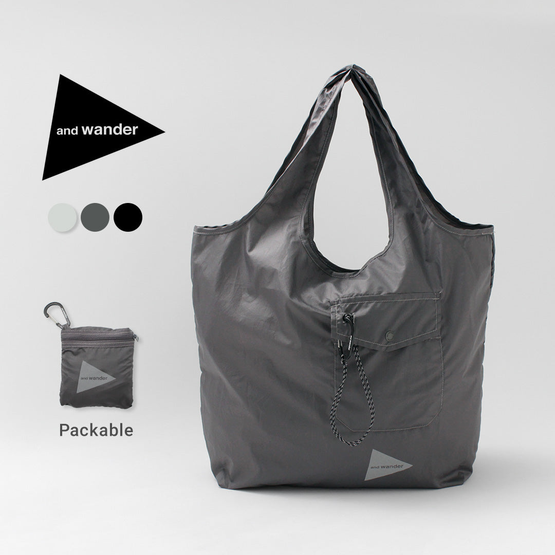 AND WANDER（アンドワンダー） グロッサリー ポケットバッグ
