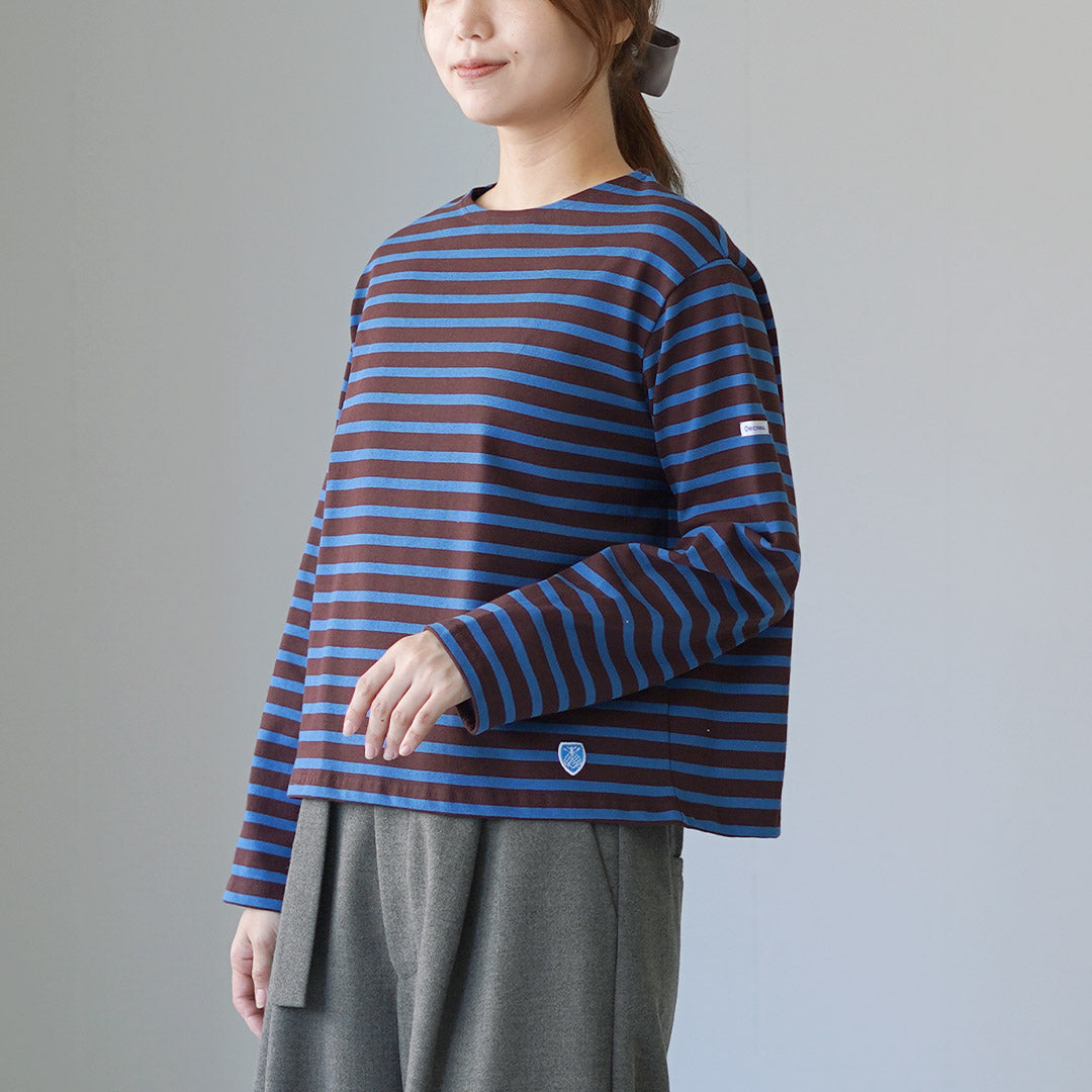 ORCIVAL（オーシバル） ＃B259 クルーネック ロングスリーブ プルオーバー ボーダー フランス製
