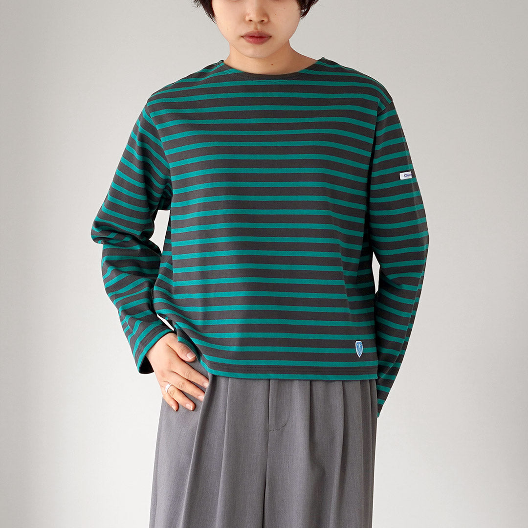 ORCIVAL（オーシバル） ＃B259 クルーネック ロングスリーブ プルオーバー ボーダー フランス製
