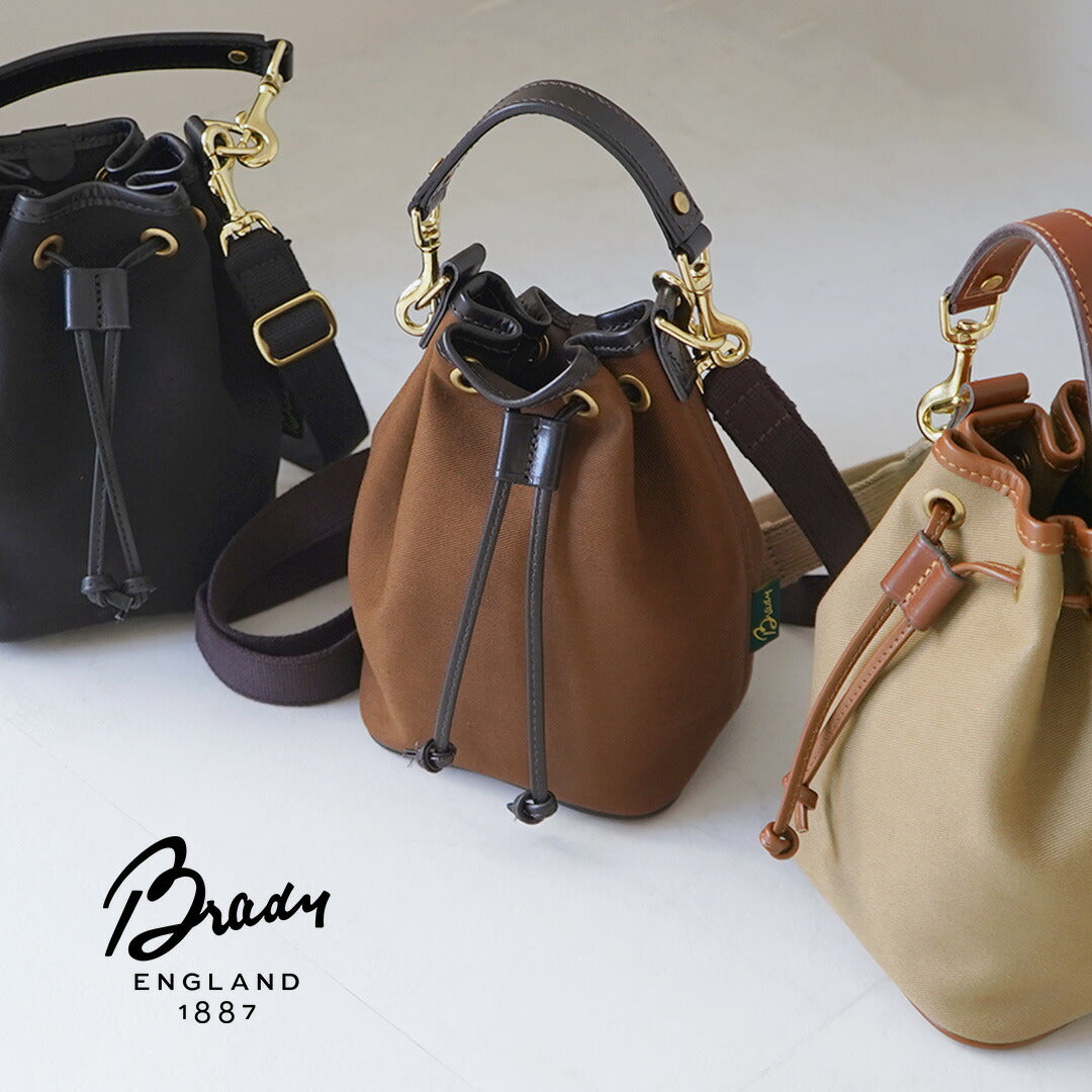 BRADY（ブレディ） #ELY エリー 巾着 ショルダーバッグ / コットン