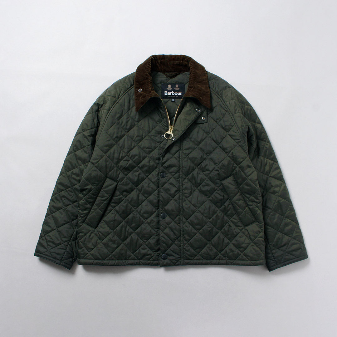 BARBOUR バブアー ジャケット ダークグリーン サイズ:M | オイルドコットン スラクストン 中綿ジャケット RETAIL THRUXTON JACKET | 上着 アウター ブルゾン【メンズ】【中古】 BARBOUR（バブアー） オーバーサイズ トランスポート キルテッド