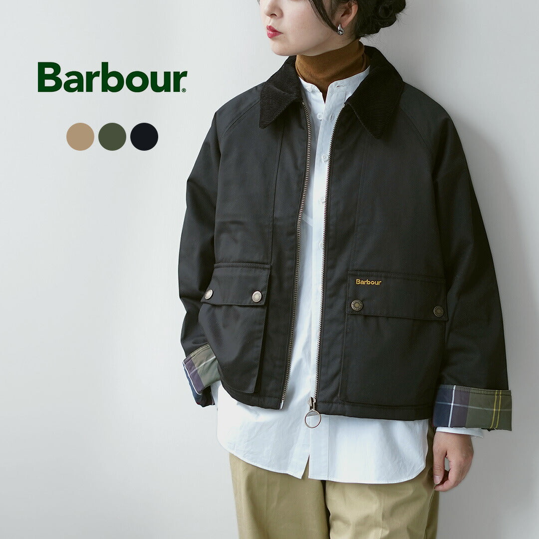 Barbour Winnie ノーカラー ジャケット ブラック 8 BARBOUR（バブアー） WINNIE ウイニー カジュアルジャケット