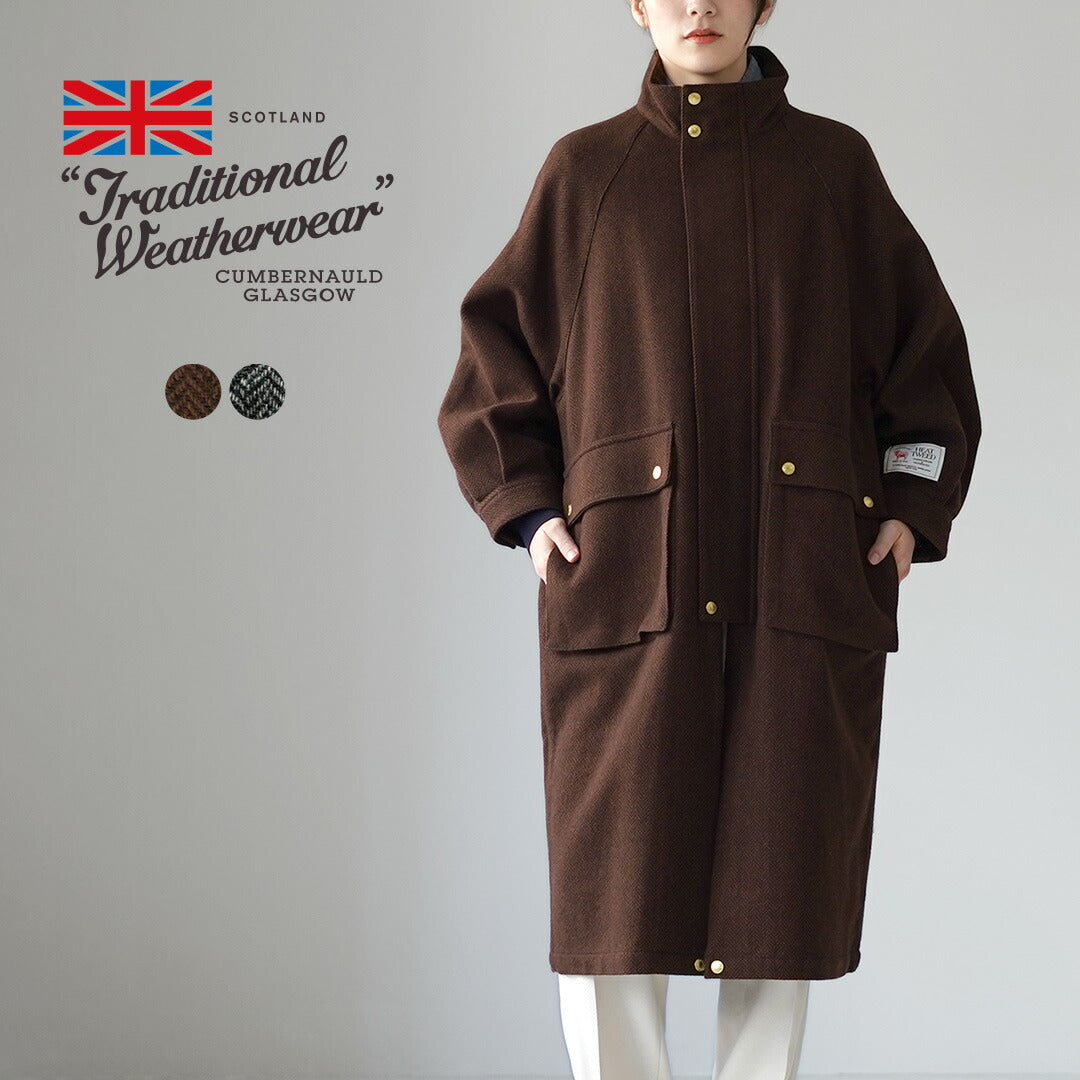 traditional weatherwear Tweed ロングコート TRADITIONAL WEATHERWEAR（トラディショナル ウェザーウェア