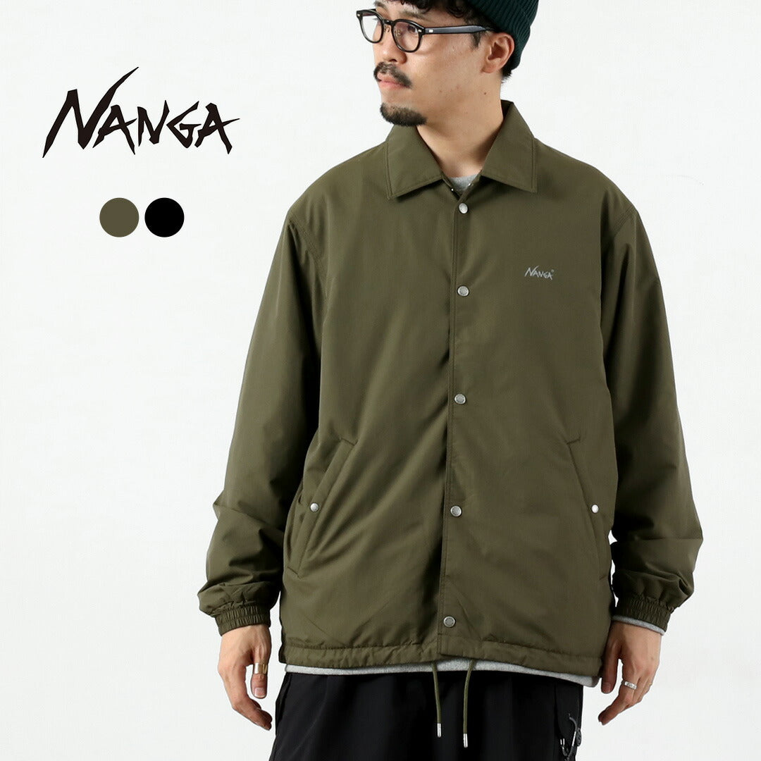 NANGA ナンガ ドットエア Vネックコーチシャツジャケット M カーキ NANGA（ナンガ） ウォーム コーチジャケット / ライトアウター