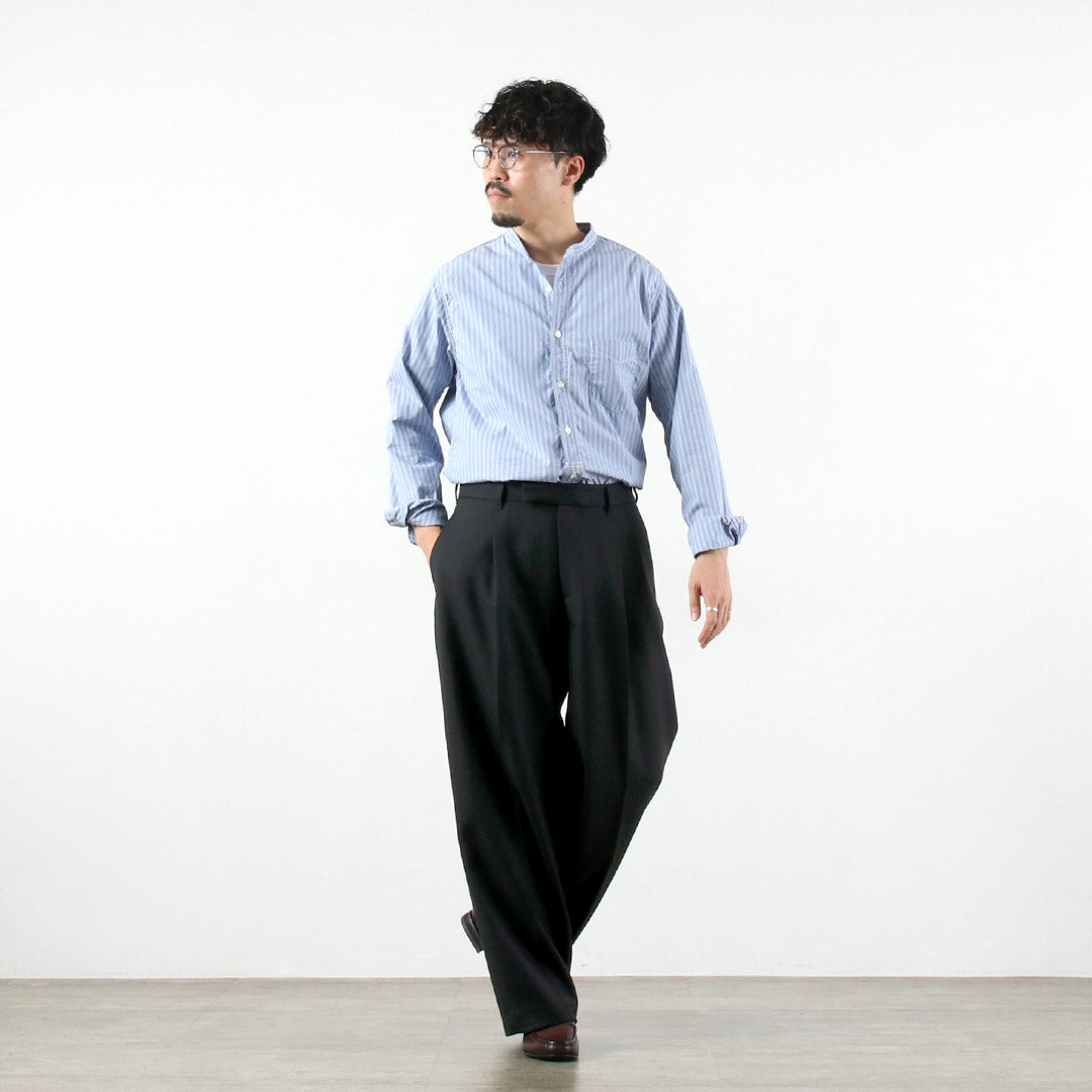 TRADITIONAL WEATHERWEAR（トラディショナル ウェザーウェア） ユニオンスラックス 102L ドライウールツイル タック セミワイドパンツ