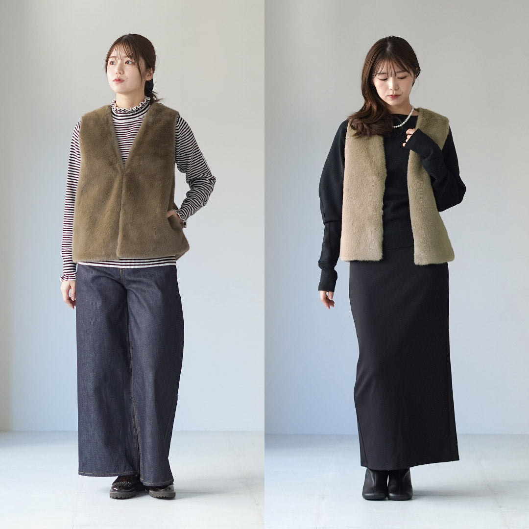 ATELIER BRUGGE（アトリエブルージュ） エコ ファー ベスト