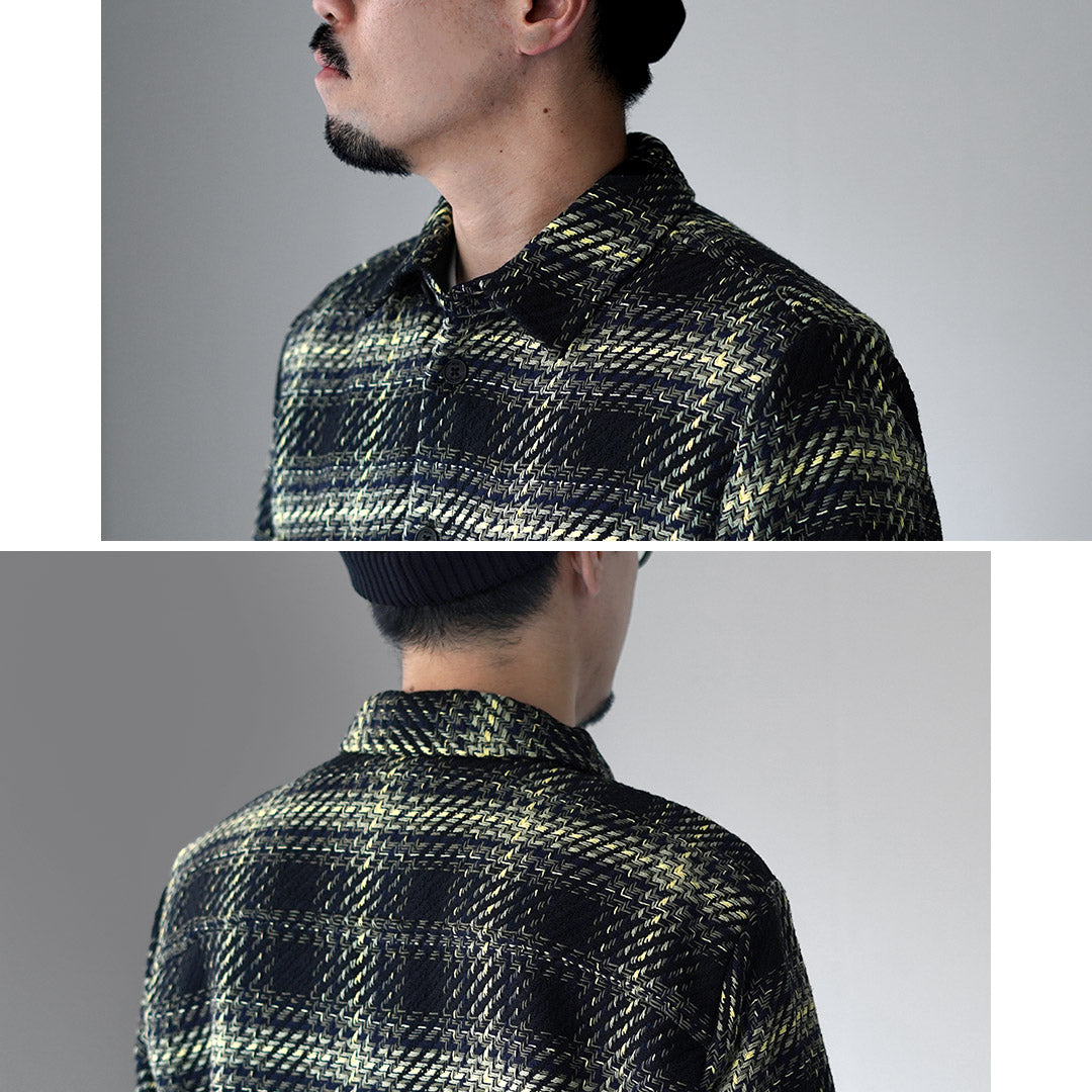 WaxLondon 長袖　シャツ WAX LONDON（ワックスロンドン） ホワイティングオーバーシャツ